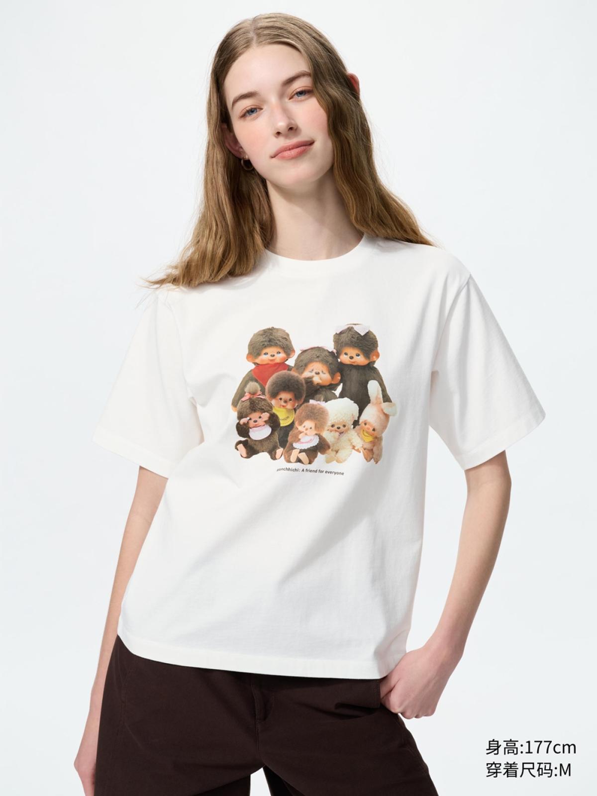 UT Monchhichi принттэй богино ханцуйт футболк