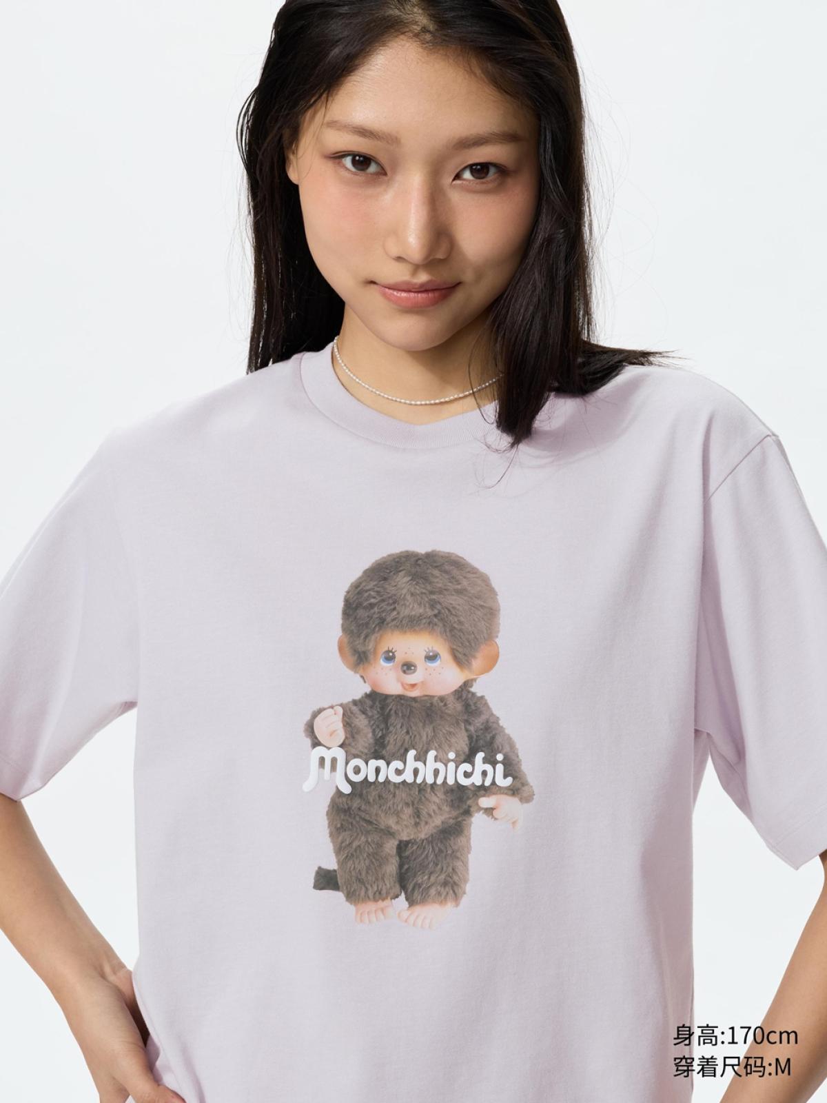 UT Monchhichi принттэй богино ханцуйт футболк