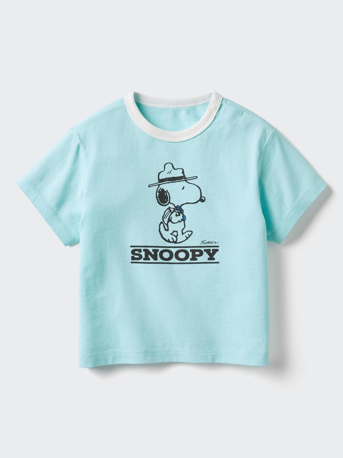 UT PEANUTS AIRism хөвөн холимог принттэй богино ханцуйт футболк
