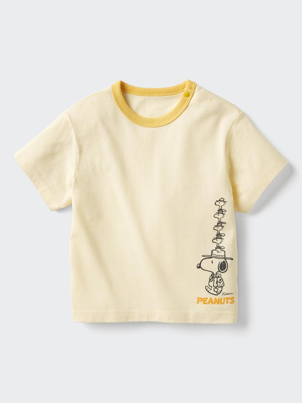 UT PEANUTS AIRism хөвөн холимог принттэй богино ханцуйт футболк