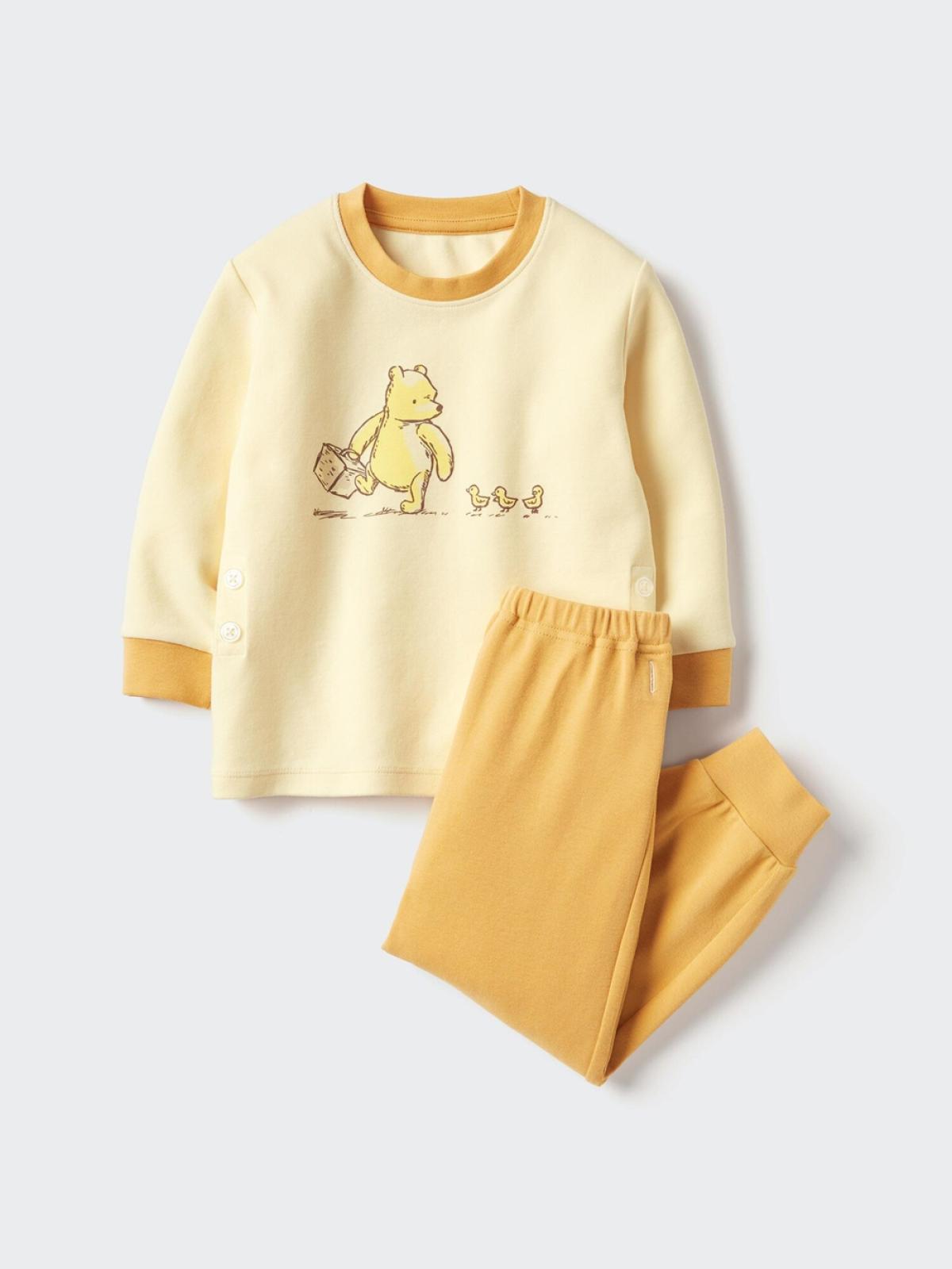 UT Winnie the Pooh зурагт номын унтлагын хувцас / урт ханцуйт
